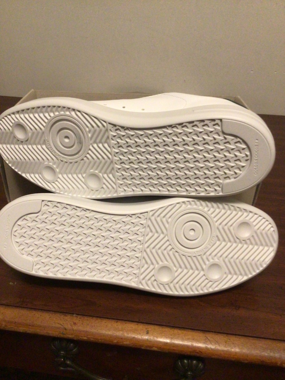 Golden Goose Authentic Pure New white and green Men’s sneakers SZ 44 - Picture 6 of 16